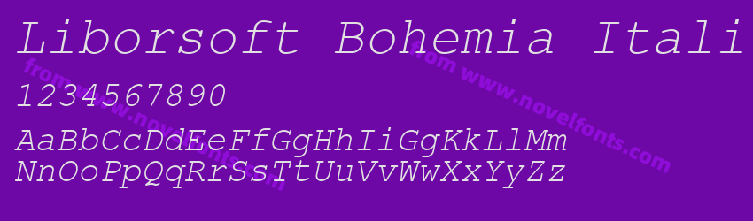 Liborsoft Bohemia ItalicPreview Liborsoft Bohemia ItalicPreview