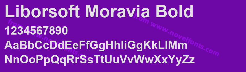 Liborsoft Moravia BoldPreview Liborsoft Moravia BoldPreview