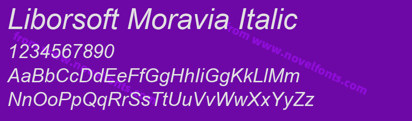 Liborsoft Moravia ItalicPreview Liborsoft Moravia ItalicPreview