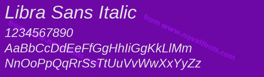 Libra Sans ItalicPreview Libra Sans ItalicPreview