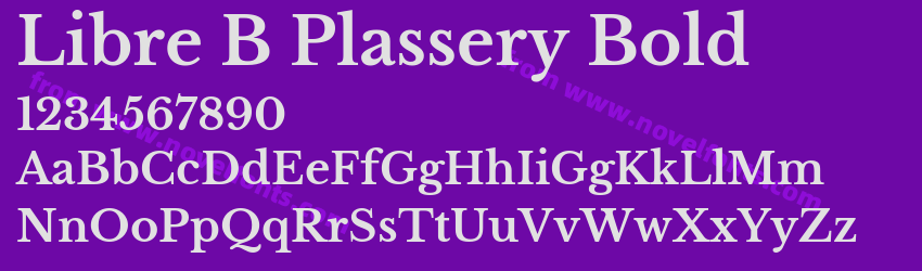Libre B Plassery BoldPreview Libre B Plassery BoldPreview