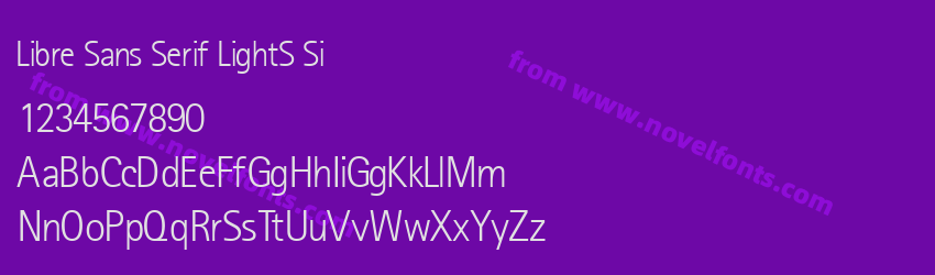 Libre Sans Serif LightS SiPreview Libre Sans Serif LightS SiPreview