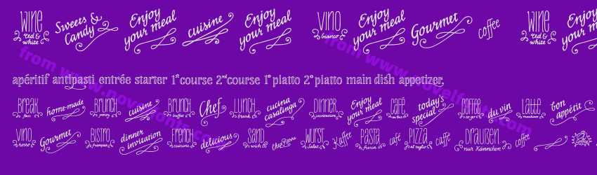 Liebe Menu LetteringPreview Liebe Menu LetteringPreview