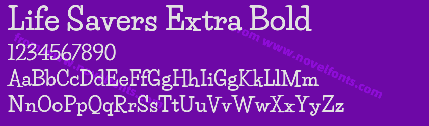 Life Savers Extra BoldPreview Life Savers Extra BoldPreview