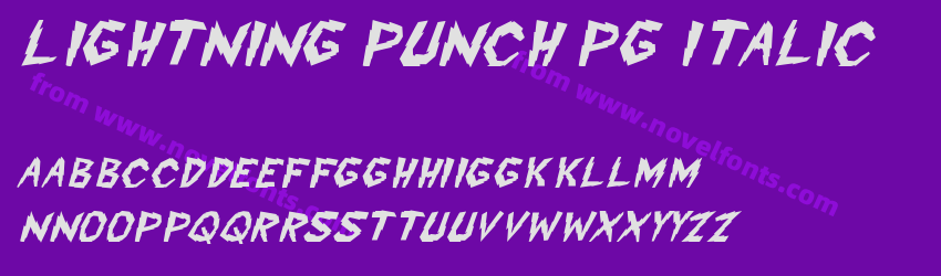 Lightning Punch PG ItalicPreview Lightning Punch PG ItalicPreview