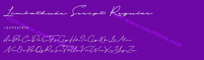 Limbathude Script RegularPreview Limbathude Script RegularPreview