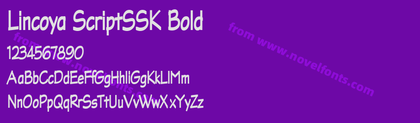 Lincoya ScriptSSK BoldPreview Lincoya ScriptSSK BoldPreview