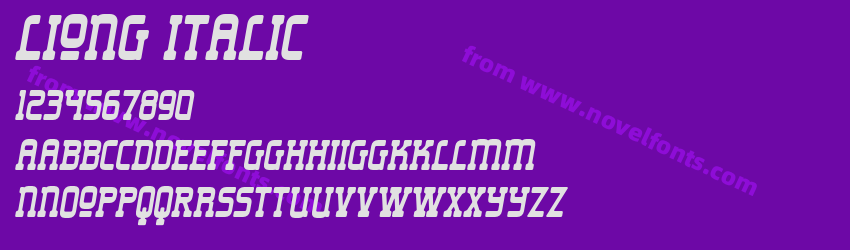 Liong ItalicPreview Liong ItalicPreview
