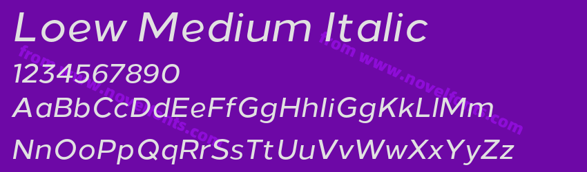 Loew Medium ItalicPreview Loew Medium ItalicPreview