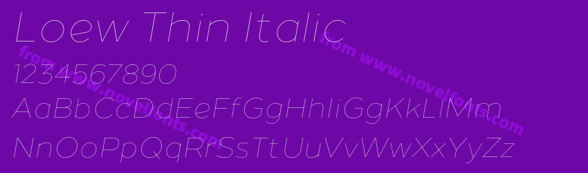 Loew Thin ItalicPreview Loew Thin ItalicPreview
