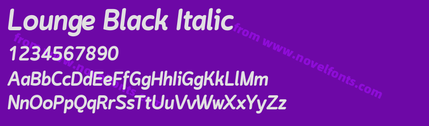 Lounge Black ItalicPreview Lounge Black ItalicPreview