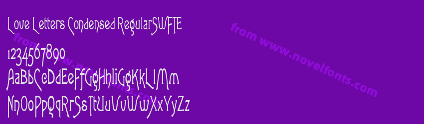 Love Letters Condensed RegularSWFTEPreview Love Letters Condensed RegularSWFTEPreview