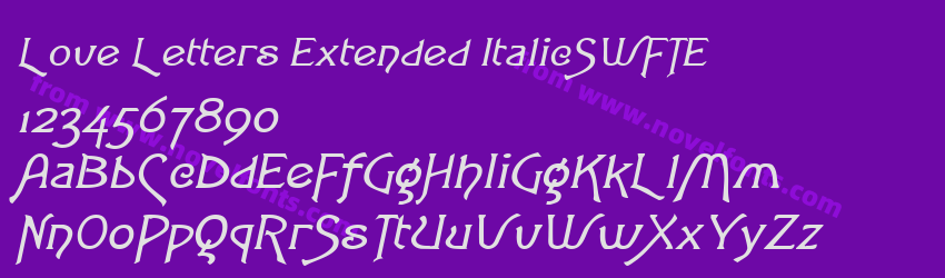 Love Letters Extended ItalicSWFTEPreview Love Letters Extended ItalicSWFTEPreview