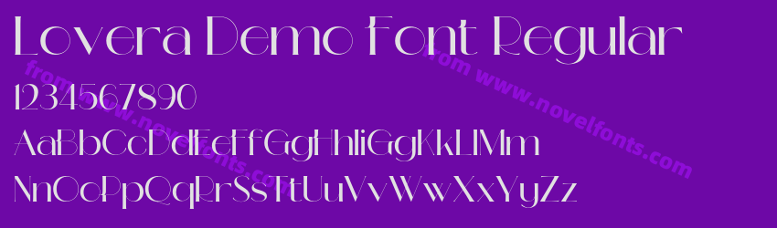 Lovera Demo Font RegularPreview Lovera Demo Font RegularPreview