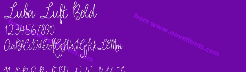 Luba Luft BoldPreview Luba Luft BoldPreview