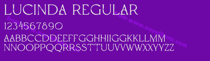 Lucinda RegularPreview Lucinda RegularPreview