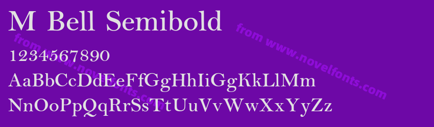 M Bell SemiboldPreview M Bell SemiboldPreview