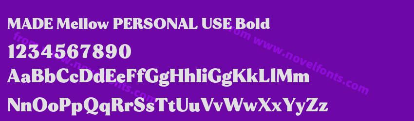 MADE Mellow PERSONAL USE BoldPreview MADE Mellow PERSONAL USE BoldPreview