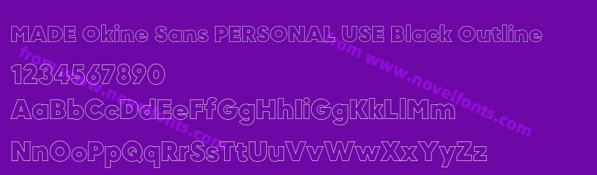 MADE Okine Sans PERSONAL USE Black OutlinePreview MADE Okine Sans PERSONAL USE Black OutlinePreview