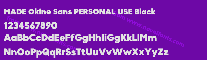 MADE Okine Sans PERSONAL USE BlackPreview MADE Okine Sans PERSONAL USE BlackPreview