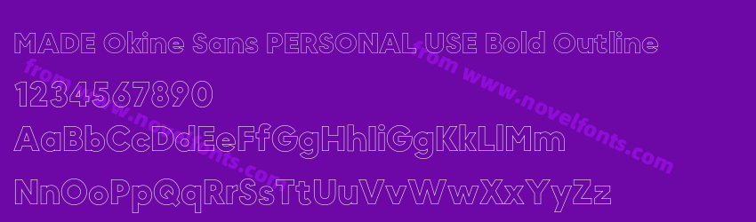 MADE Okine Sans PERSONAL USE Bold OutlinePreview MADE Okine Sans PERSONAL USE Bold OutlinePreview