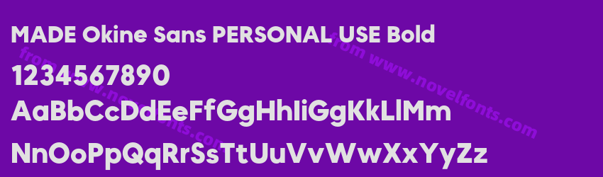 MADE Okine Sans PERSONAL USE BoldPreview MADE Okine Sans PERSONAL USE BoldPreview