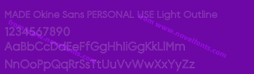 MADE Okine Sans PERSONAL USE Light OutlinePreview MADE Okine Sans PERSONAL USE Light OutlinePreview