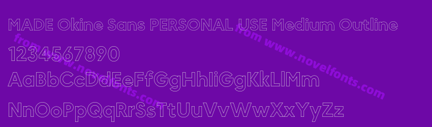 MADE Okine Sans PERSONAL USE Medium OutlinePreview MADE Okine Sans PERSONAL USE Medium OutlinePreview