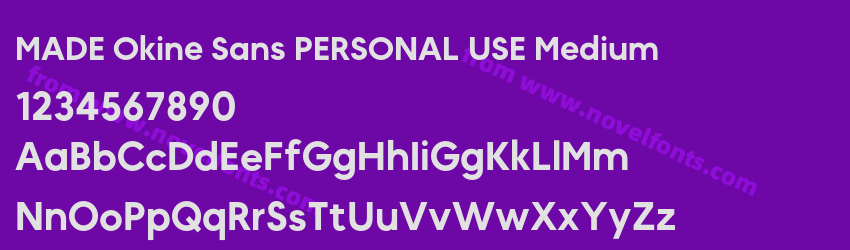 MADE Okine Sans PERSONAL USE MediumPreview MADE Okine Sans PERSONAL USE MediumPreview