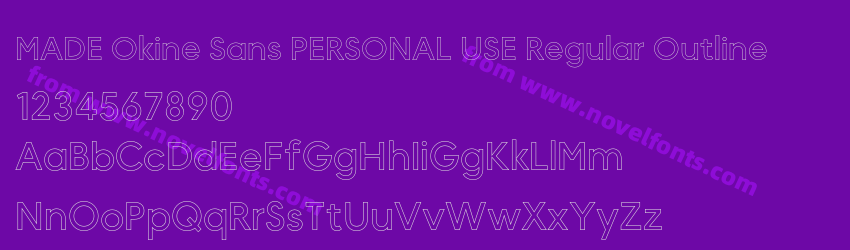 MADE Okine Sans PERSONAL USE Regular OutlinePreview MADE Okine Sans PERSONAL USE Regular OutlinePreview