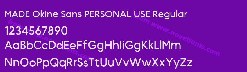 MADE Okine Sans PERSONAL USE RegularPreview MADE Okine Sans PERSONAL USE RegularPreview