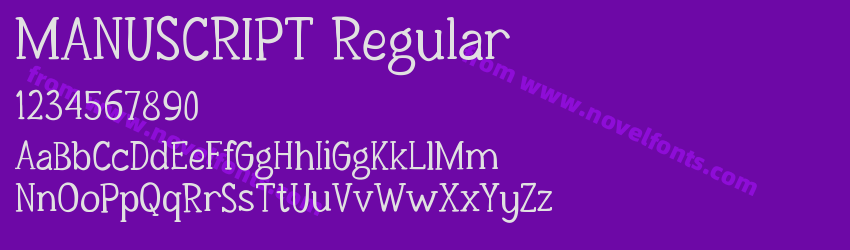 MANUSCRIPT RegularPreview MANUSCRIPT RegularPreview