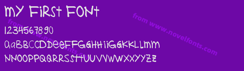 MY First FontPreview MY First FontPreview