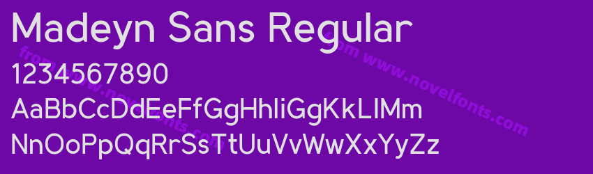 Madeyn Sans RegularPreview Madeyn Sans RegularPreview