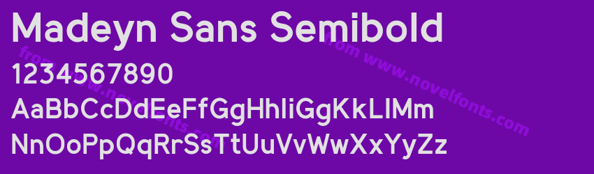 Madeyn Sans SemiboldPreview Madeyn Sans SemiboldPreview