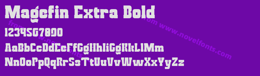 Magefin Extra BoldPreview Magefin Extra BoldPreview