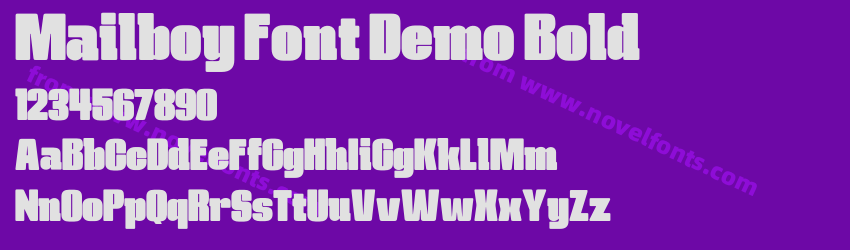 Mailboy Font Demo BoldPreview Mailboy Font Demo BoldPreview