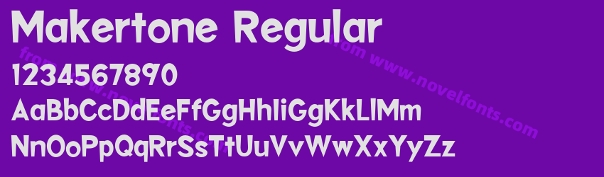 Makertone RegularPreview Makertone RegularPreview