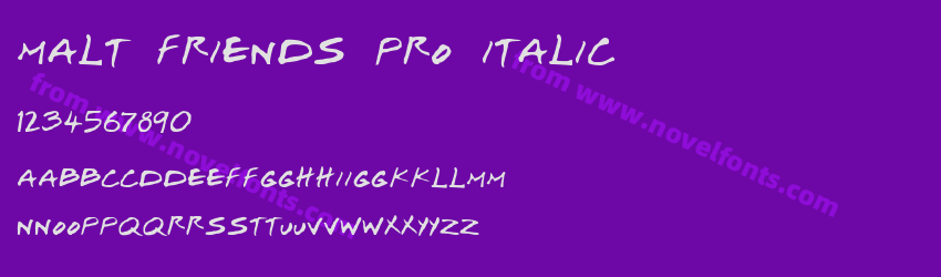 Malt Friends Pro ItalicPreview Malt Friends Pro ItalicPreview