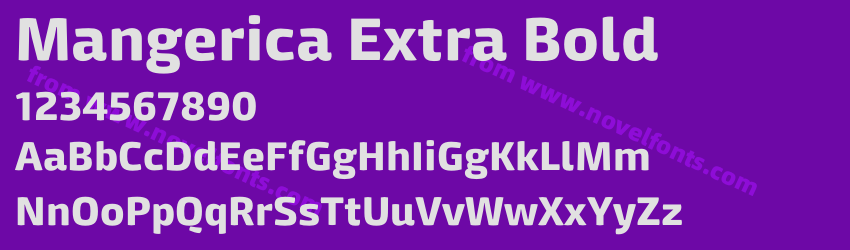 Mangerica Extra BoldPreview Mangerica Extra BoldPreview