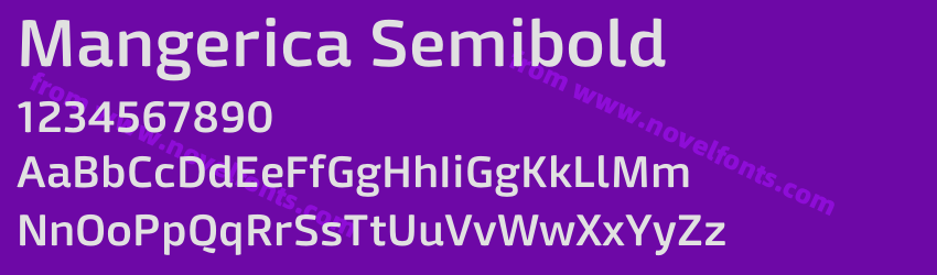 Mangerica SemiboldPreview Mangerica SemiboldPreview