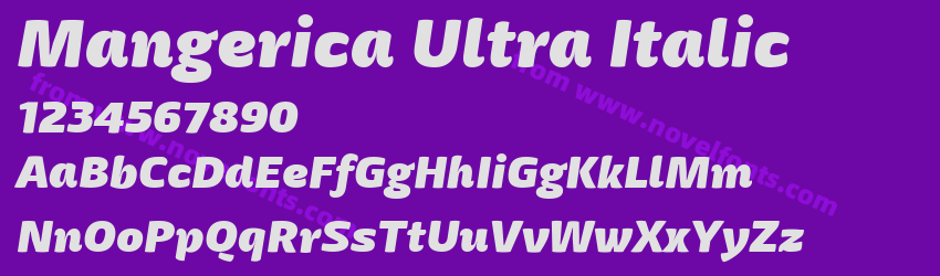Mangerica Ultra ItalicPreview Mangerica Ultra ItalicPreview