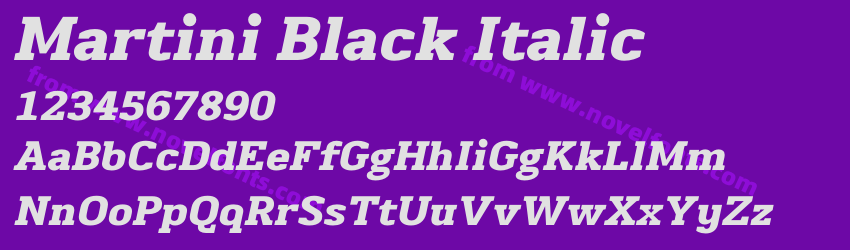 Martini Black ItalicPreview Martini Black ItalicPreview