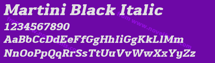 Martini Black ItalicPreview Martini Black ItalicPreview