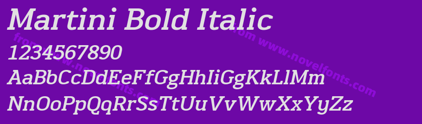 Martini Bold ItalicPreview Martini Bold ItalicPreview