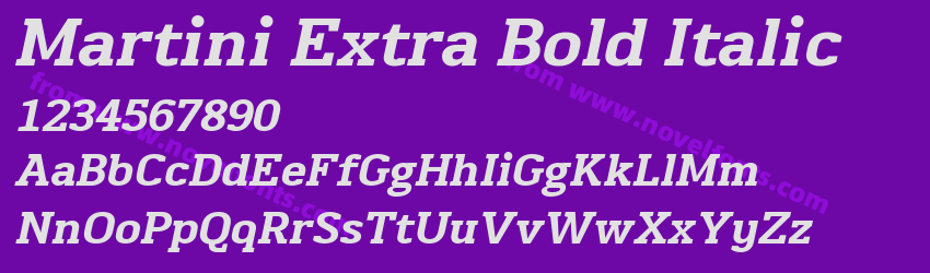 Martini Extra Bold ItalicPreview Martini Extra Bold ItalicPreview
