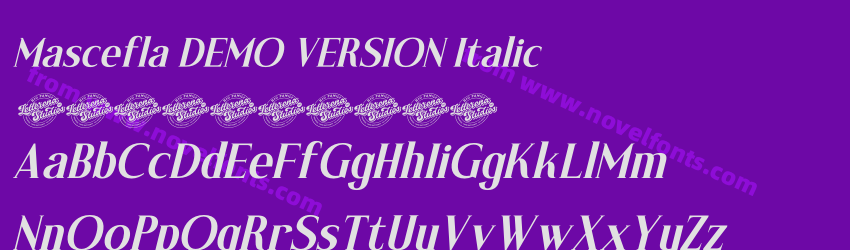 Mascefla DEMO VERSION ItalicPreview Mascefla DEMO VERSION ItalicPreview