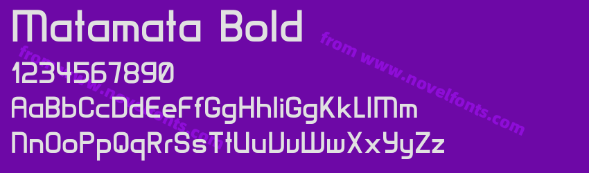 Matamata BoldPreview Matamata BoldPreview