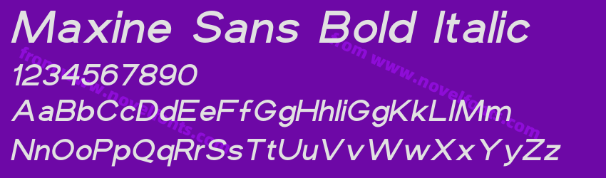 Maxine Sans Bold ItalicPreview Maxine Sans Bold ItalicPreview