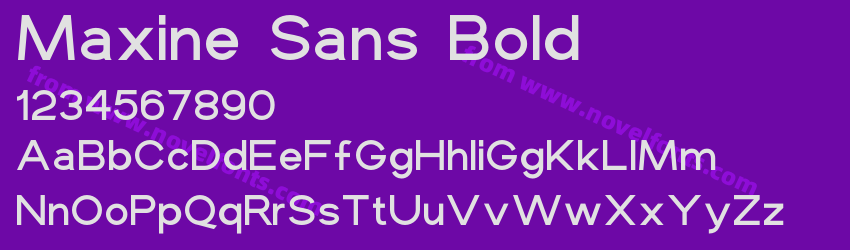 Maxine Sans BoldPreview Maxine Sans BoldPreview